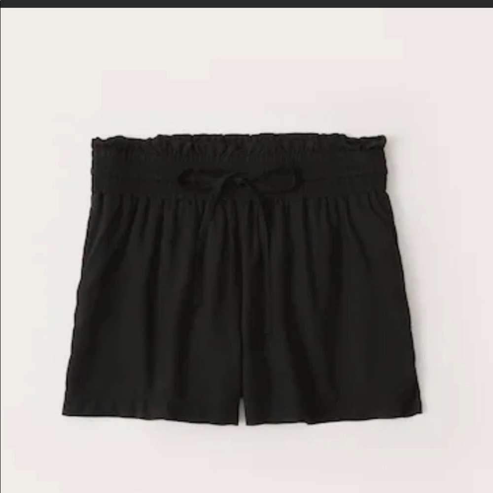 Abercrombie Black High Waist Flowy Shorts Size S Small EUC